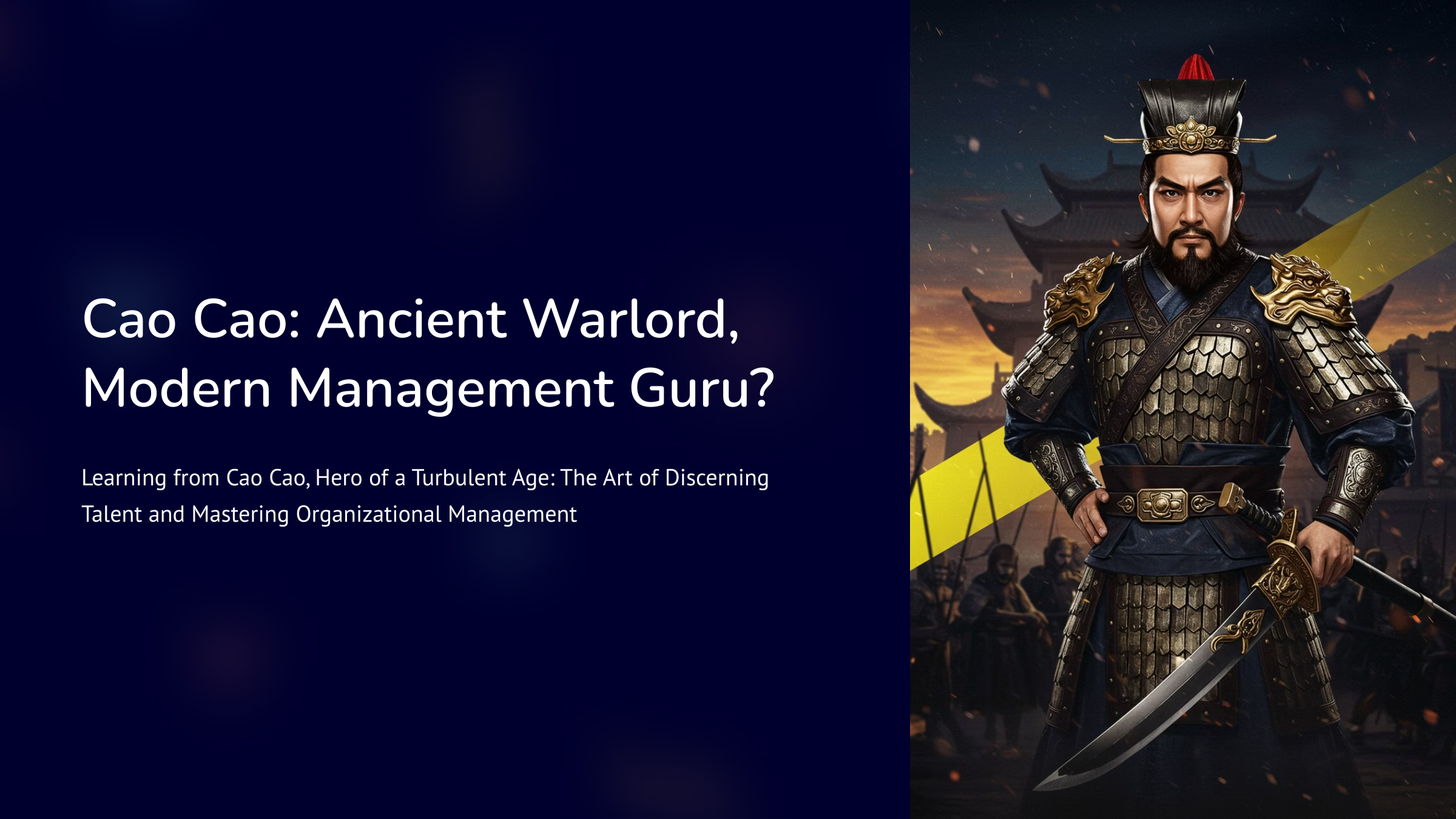 Cao Cao: Ancient Warlord, Modern Management Guru?
