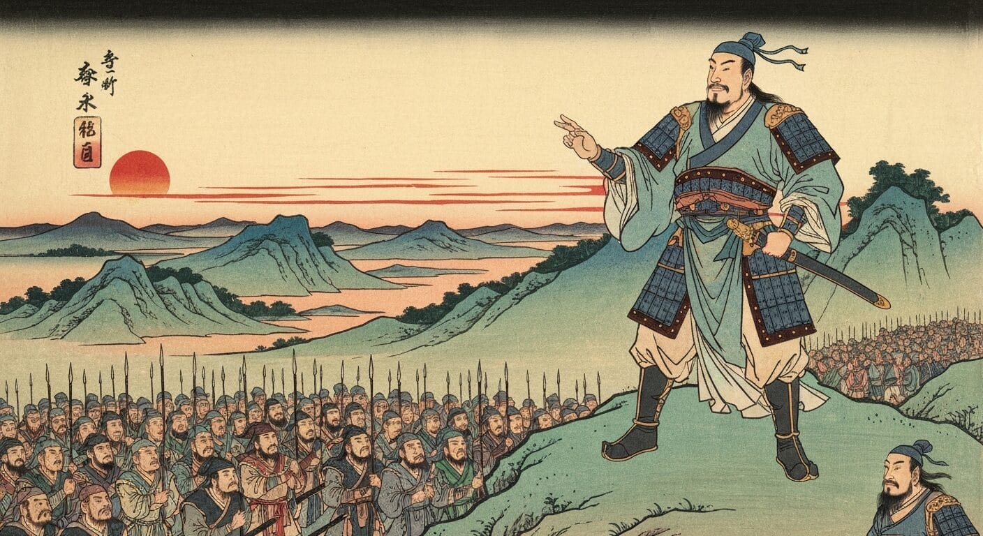 Eye-catching visual of Liu Bei depicting his charismatic and benevolent nature